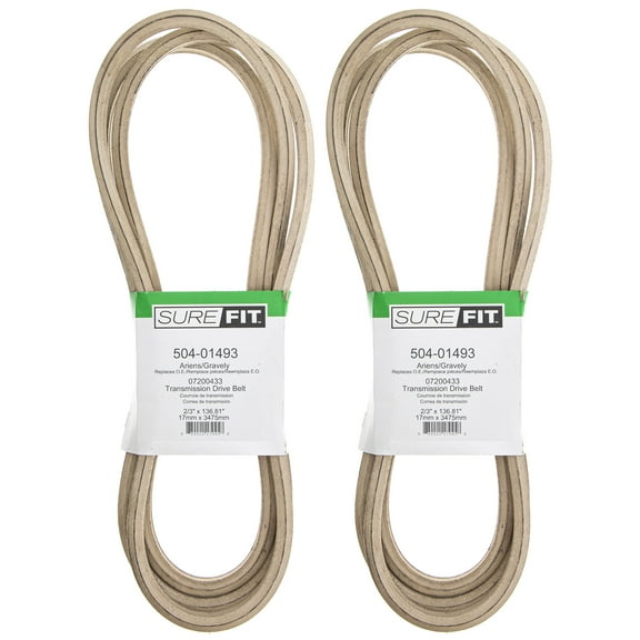 SureFit PTO Drive Belt 07200433 Ariens Gravely Pro-Master 992165 992167 2PK