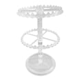 thumbnail image 2 of Segolike Earring Organizer Holder,Rotating Hanging Rack,Jewelry Display Stand,Storage Rack for Necklace Vanity Table Earrings Bracelet 2 Tier Clear, 2 of 8