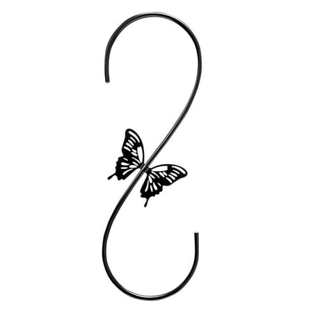 

Puntoco Special Offers Clearance Butterfly Bird Feeder Hanger S-Type Bird Feeder Hook Hummingbird Metal Hanger