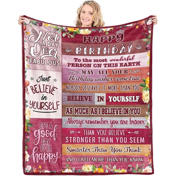 LHSHID Birthday Gifts Blanket Flannel Soft and Comfortable Anti static Bed Sofa Blanket 50x60in