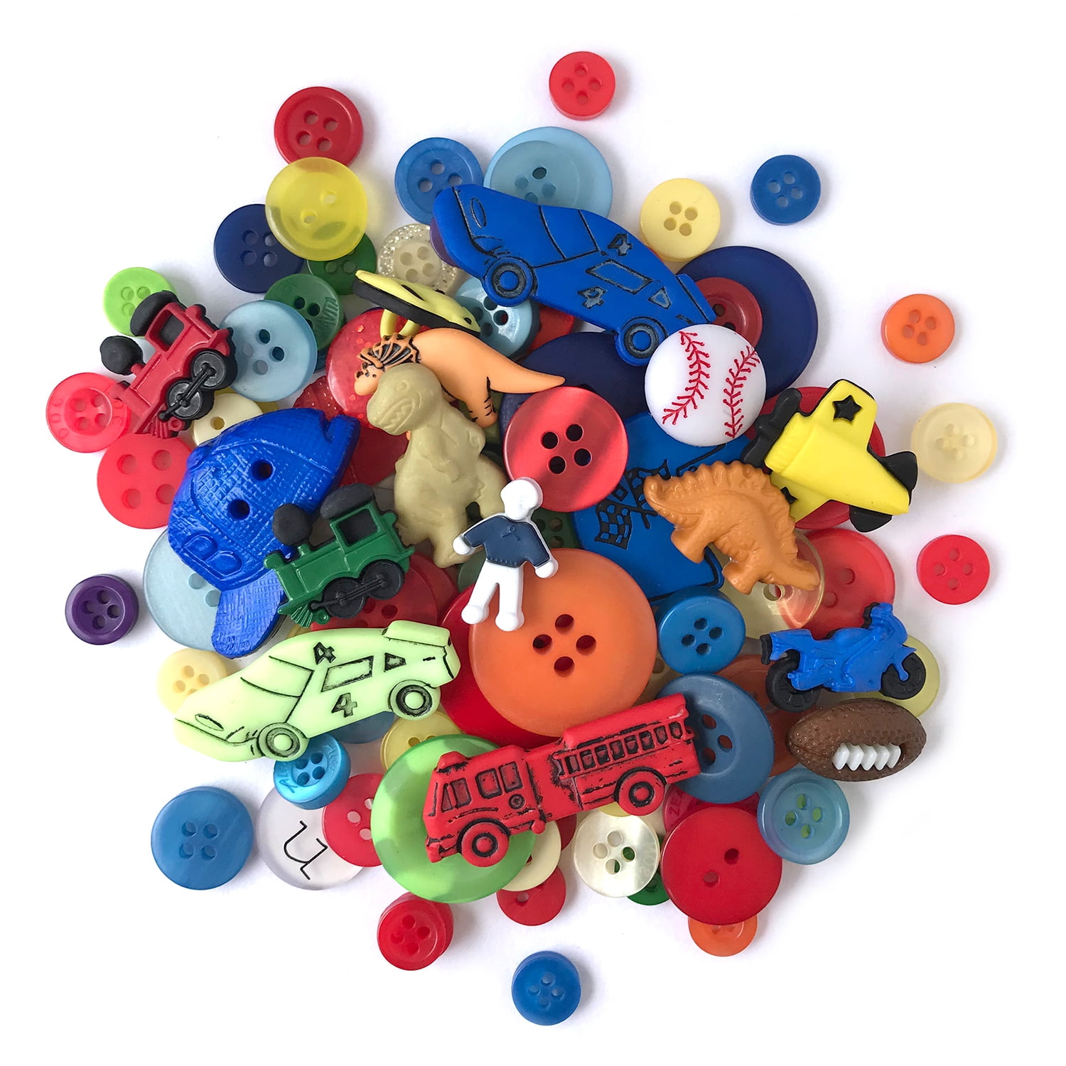 Buttons Galore Value Pack of Buttons for Crafts and Sewing Boys 50