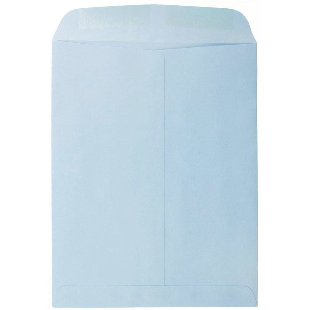 JAM Paper 9 x 12 Open End Catalog Envelopes, Baby Blue, 50 per Pack