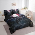 thumbnail image 2 of Metsweet Dark Dragon Twin Bedding 7-Piece, Gothic Animal Bedding Comforter Set, Black Red Gray,Black Reversible, 2 of 6