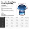 thumbnail image 6 of Lsque Starry Night Ocean View pattern Hawaiian Shirt for Men, Unisex Summer Beach Casual Short Sleeve Button Down Shirts-XX-Large, 6 of 9