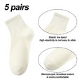 thumbnail image 2 of Socks cotton girls' solid color socks sports spring and summer socks cotton socks, 2 of 5
