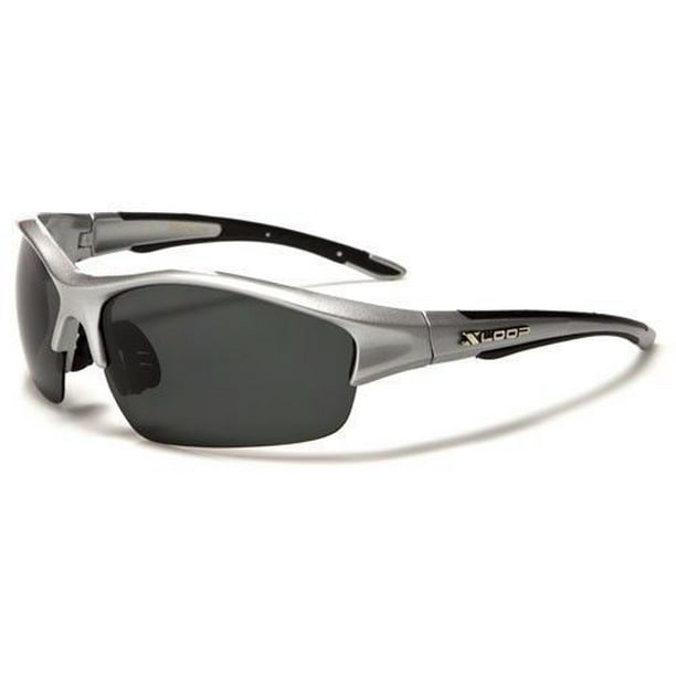 Polarized Men Wrap Around Fashion Sunglasses Fishing Golf Silver Sport