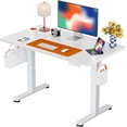 thumbnail image 1 of Electric Standing Desk, 40" x 24" Height Adjustable Sit-Stand Desk, 4 Memory Computer Home Desk Standing Desk with Splice Board (White),32*19 Inch, 1 of 2