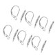 thumbnail image 3 of 8 pendientes de plata en forma de D, elegantes ganchos para las orejas, delicados accesorios para colgar las orejas, joyería para mujeres y niñas (plata), 3 of 6
