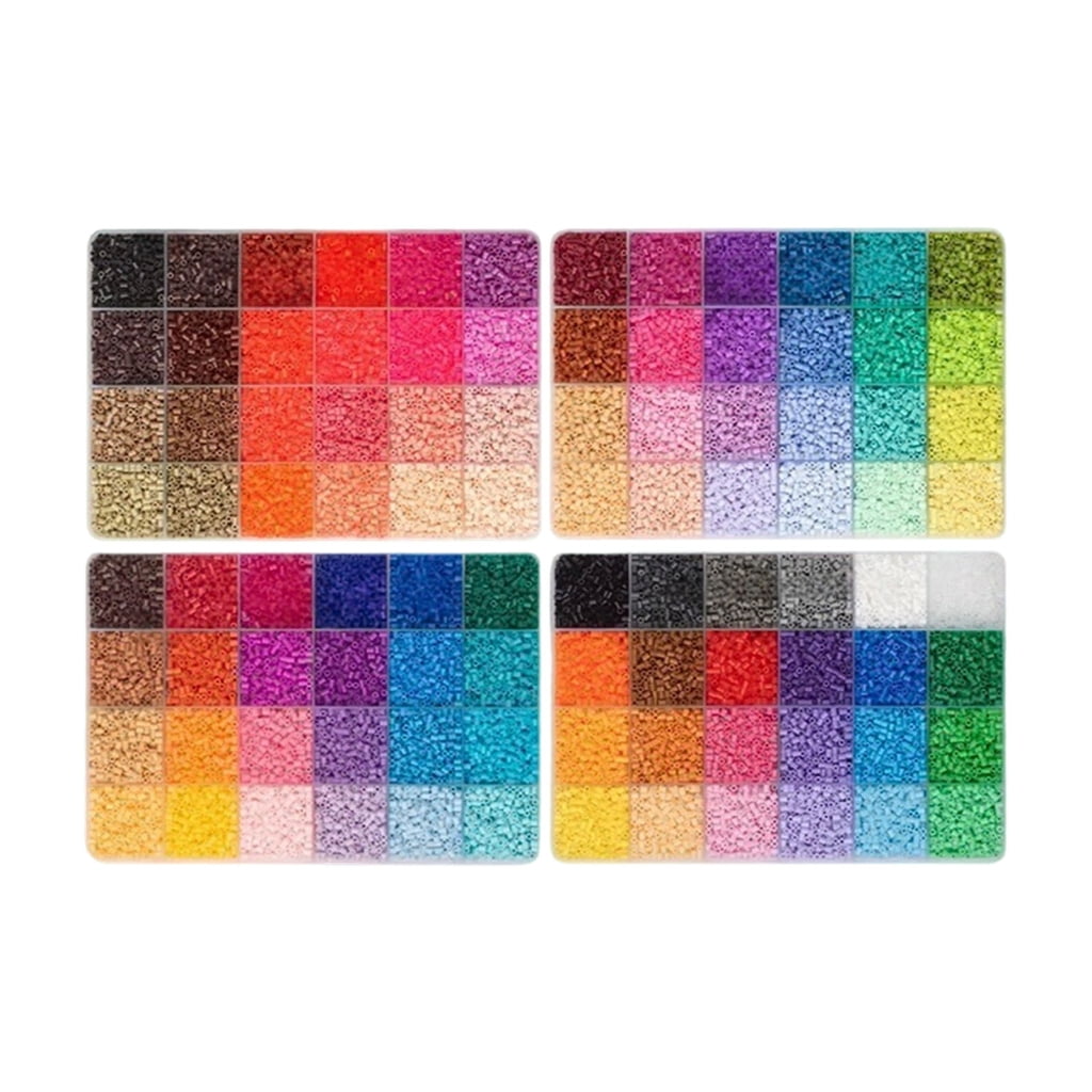 MOMOJIA Complete Beads Craft Set With Colorful Plastic Beads For Kids Adults Creative Projects