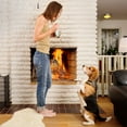 thumbnail image 4 of Gymax 9 Pieces Gas Fireplace Log Set Ceramic Wood Logs Indoor Outdoor Use, 4 of 10