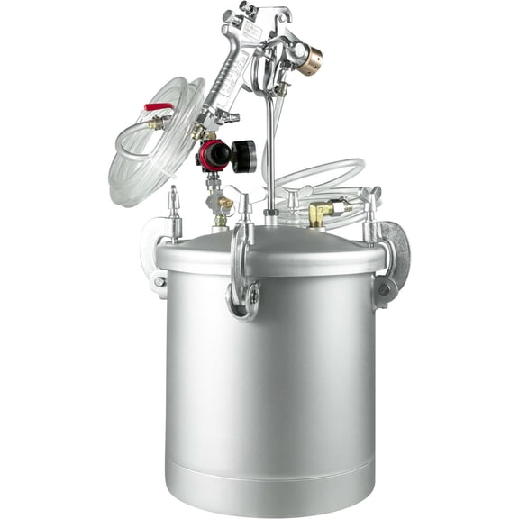 Gallon Pressure Feed Paint Tank Pot Spray Gun 10L Pressure Paint Pot Sprayer System 2 Hoses