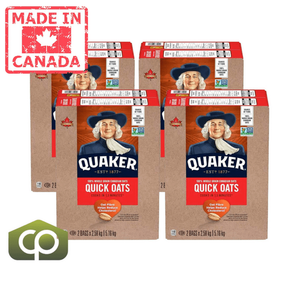 Quaker Flocons d'Avoine Rapides - 2 2.58 kg Flocons d'Avoine à Cuisson Rapide (4/caisse)