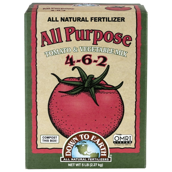 Down to Earth Organic All Purpose Fertilizer Mix 4-6-2, 5 lb