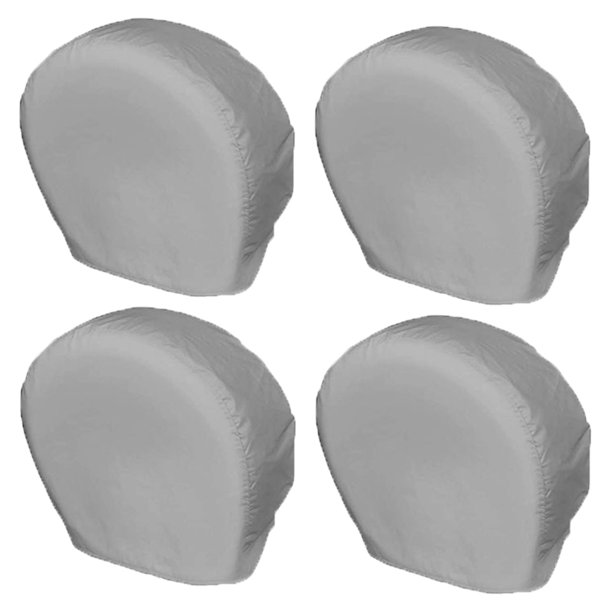 MoreChioce 4pcs Car Tire Cover Gray Oxford Fabric Waterproof Wheel