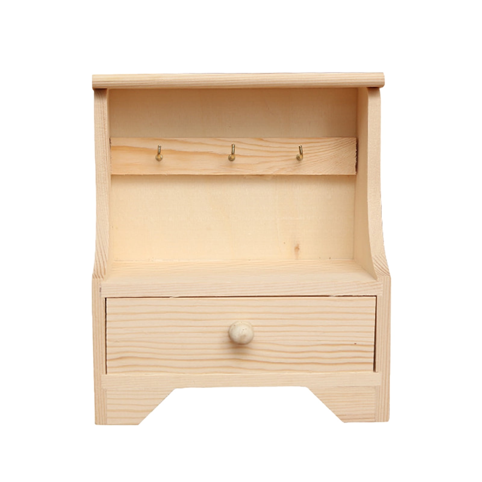 Premium Heart Of The Home 6 Hook Wall Mountable Wooden Key Box Housewarming Gift 