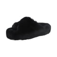 thumbnail image 4 of Zapatillas peludas para mujer, zapatillas de casa de Otoño Invierno, moda femenina para damas borrosas Negro Yuyangstore  pantuflas peludas, 4 of 8