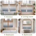 thumbnail image 6 of Brown Grey Ombre Kitchen Curtains, Modern Abstract Art Aesthetics Light Filtering Window Curtain Panels, 2Pcs Rod Pocket Window Treatments Set for Study Room Bathroom Bedroom 52x54 Inches, 6 of 9