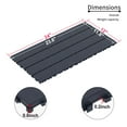 thumbnail image 2 of Olurrisa 24 Pieces Of Dark Gray Outdoor Terrace Deck Tiles, Diy Interlocking Decking Floor Tiles, Easy To Install Patio Tiles, Suitable For Indoor And Outdoor Balcony Backyard Poolside, 2 of 9