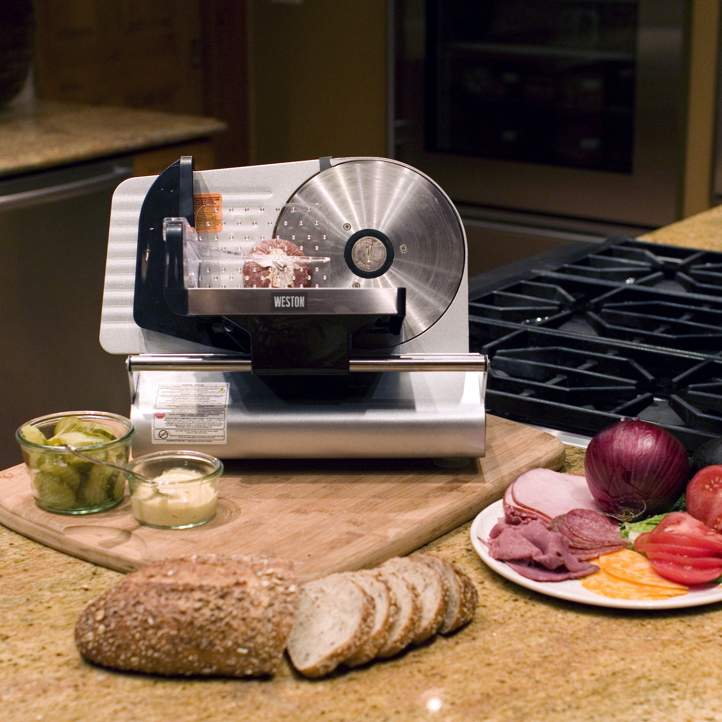 Meat Slicer Blade Kitchen Slicing Tool Cutter Adjustable Thickness Weston 7 1/2" eBay