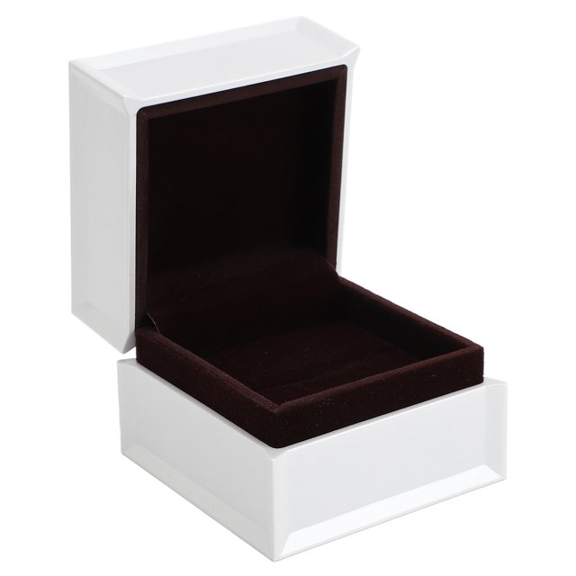 Caja De Regalo Para Anillos De Joyería, Caja Pequeña Blanca Para Anillos De Compromiso