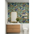 thumbnail image 2 of NextWall Floral Summer Glades & Terra Cotta Meadow Peel and Stick Wallpaper, 2 of 8