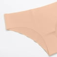 thumbnail image 5 of COMVALUE Seamless Thongs for Women No Show Thong V-waisted Stretch Breathable Sexy Panties Underwear 1 Pack (Pink, M), 5 of 6