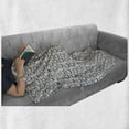 thumbnail image 5 of Cartoon Soft Flannel Fleece Throw Blanket, Childish Bear Faces in Knitted Hats Woods Pine Forest Wilderness, Cozy Plush for Indoor and Outdoor Use, 60" x 80", Rose Pale Coffee, by Ambesonne, 5 of 5