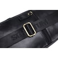 thumbnail image 3 of SCHLATUM Sling Bag for Men Genuine Leather Small Crossbody Bag Men Casual Chest Bag Sling Backpack with USB Cable Hole, Black, 3 of 8