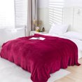 thumbnail image 2 of Sentmoon Bed Blanket Summer Blanket Queen Size Soft Fleece Blanket Warm Throw Cozy Solid Bed Cover Plush Sofa Rug Lightweight Layer for Couch Bedding Relaxation and All Season Comfort, 2 of 7