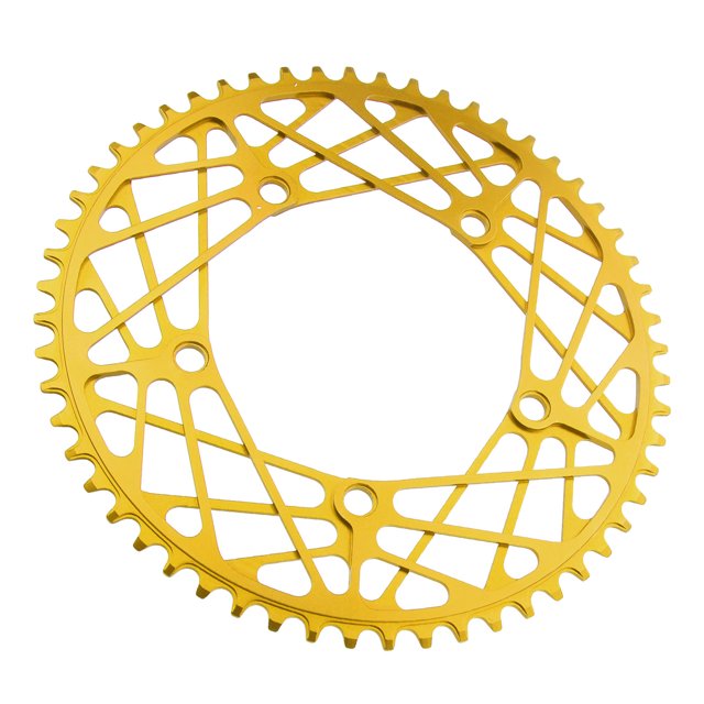 Bike Single Disc Sprocket Aluminum Alloy Bike Chainring Protection Wear Resistant Lightweight 56T for Replacement