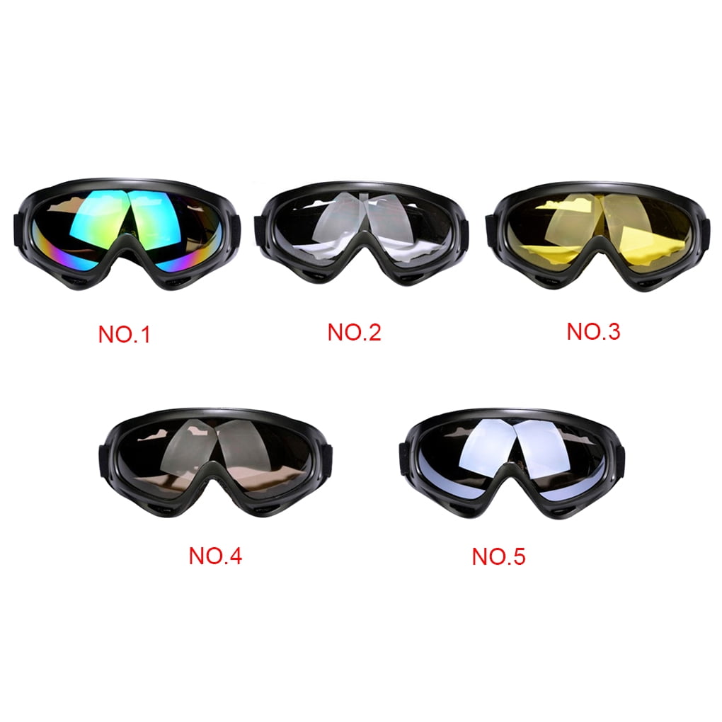 BoburyL Motorcycle Sports Goggles Outdoor Glasses 400 Protective Wind Resistance Anti-Glare Lens 
