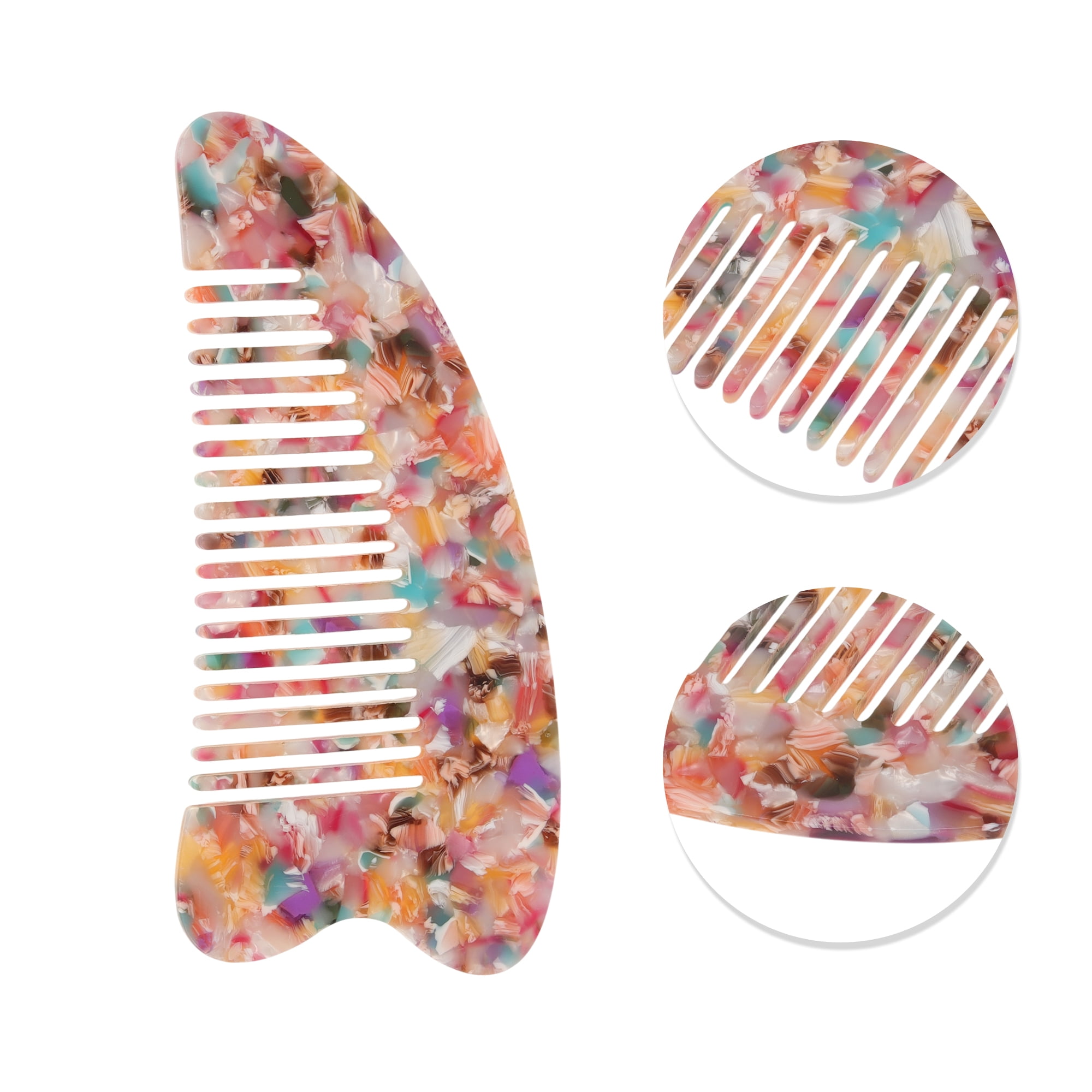 Unique Bargains 1 Pc Anti Static Hair Comb Designed for All Hair Types Styles Multicolor