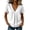 White, variant on Ziynglg Tops for Women V Neck Short Sleeve Blouses Summer Loose Casual Tops Solid Color T-Shirts Vacation Lounge Tops
