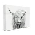 thumbnail image 3 of Stupell Industries Expressive Highland Cattle Monochrome Animal Portrait Photograph Gallery Wrapped Canvas Print Wall Art, Design by Jennifer Pugh, 3 of 7