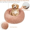 thumbnail image 3 of Dog Bed, Round Plush Pet Bed, Cat Bed, Dog House, Puppy Cushion, Portable Warm Soft Comfortable Dog Sofa, Donut Shape Small Dog Bed Soft Cat Sleeping Bed, 3 of 5