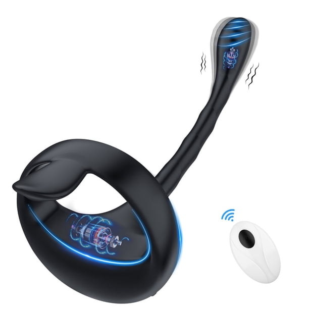 Vibrador de próstata con Bluetooth para hombres, juguete sexual con masajeador Anal, tapón Anal, anillo para pene, masturbador Masculino