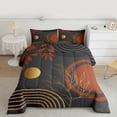 thumbnail image 2 of Castle Fairy Tree Leaves Full Size Comforter Sets,Stripes Bedding Sets, 2 of 8