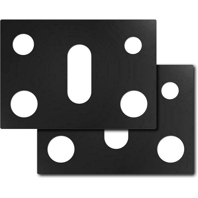 Cubiertas para quemadores de estufa de Gas, paquete de 2 protectores reutilizables de rango de Gas de 0,2mm de doble espesor para estufa de Gas Samsung de 30 pulgadas, color negro