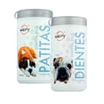 thumbnail image 1 of Waipy Pack 2 de Toallitas Humedas Limpia Patitas para Mascotas + Toallitas Humedas de Limpieza Dental para Mascotas | 60 Unidades para Cuidado de Dientes y Encías + Limpia Patas | Suaves y Seguras, 1 of 7