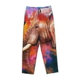 thumbnail image 4 of Sigee Oil Paintings of Elephants Print Women's Soft Pajama Pants - Breathable and Comfortable Lounge Sleep Bottoms with Elastic Waistband and Pockets-Small, 4 of 9