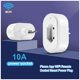 thumbnail image 4 of Advancent Enchufe inteligente enchufe WiFi Brasil enchufe 16A de potencia función de sincronización Tuya SmartLife APP Control funciona con Electrodomésticos No.02 Brazil Plug Advancent HA008185-02B, 4 of 6