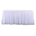 thumbnail image 4 of Soft Tulle Table Skirt White Table Cloth Birthday Table Decor Supply - 3 Yards, 4 of 8