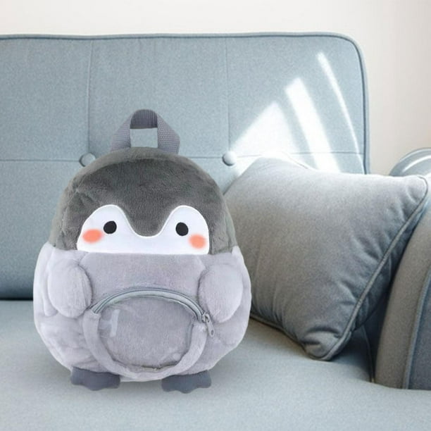Runquan Penguin Backpack Cute Large Capacity Soft Plush Bag for