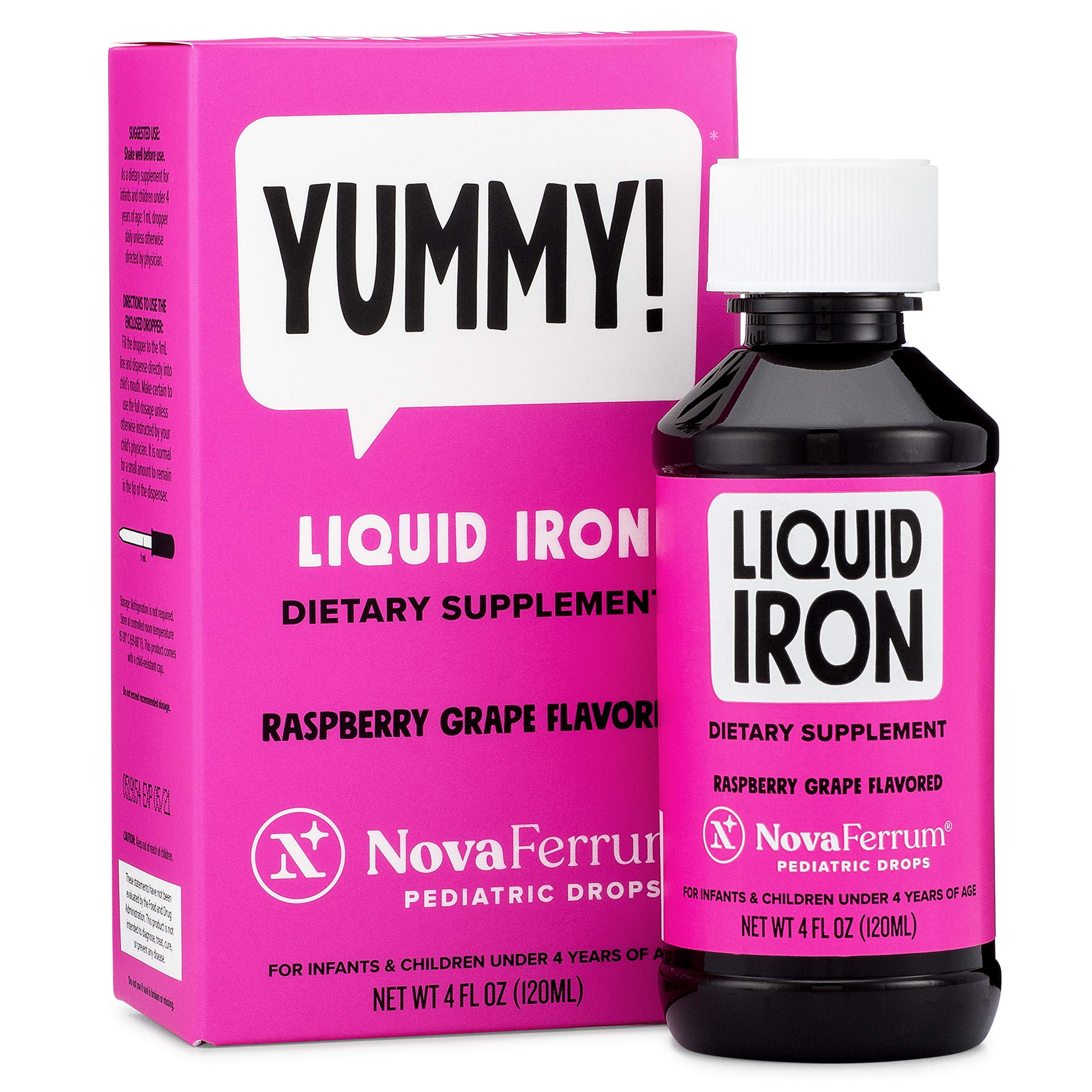 NovaFerrum Yummy | Pediatric Drops Liquid Iron Supplement for Infants 