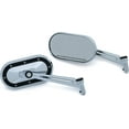 thumbnail image 2 of Kuryakyn Chrome Black Heavy Industry Mirrors Pair Motorcycle Harley Fits Indian, 2 of 4