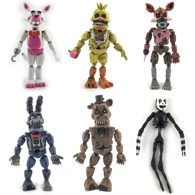 5 Pcs Five Nights At Freddy's FNAF 6'' Action Figures Holiday gift toy