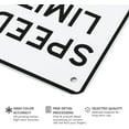 thumbnail image 3 of Speed Limit 1 Sign 8X12 in Metal Signs Aluminum Sign Pre-Drilled Holes For Easy Mounting Indoor Or Outdoor Use For Fence Door Or Gate, 3 of 8