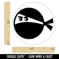 thumbnail image 2 of Ninja Face Funny Self-Inking Rubber Stamp Ink Stamper - Green Ink - Medium 1 Inch, 2 of 7