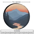 thumbnail image 2 of Spare Tire Cover Mountain Adventure Wheel Protectors Weatherproof Wheel Covers Camp with Mountain Tire Cover for Camper Truck Travel Trailer 12 Inch, 2 of 8