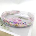 thumbnail image 3 of Diadema con purpurina para niñas, 5 diademas con purpurina para niños de 4 a 12 años, diademas brillantes para cabello de niñas, accesorios para el cabello para niñas pequeñas (estrellas y mariposas), 3 of 5